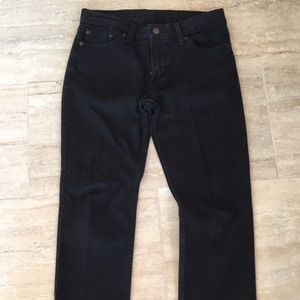 Mens Black Levi Denim Jeans W29 L30